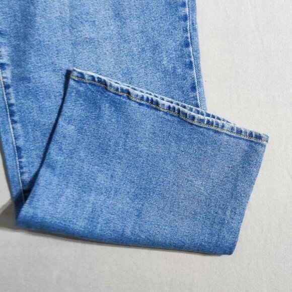 Buffalo jeans women's size 16 denim blue colour Della High rise Wide leg jean - Picture 9 of 14